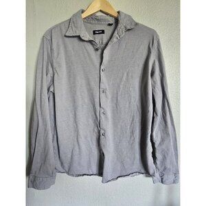 DKNY Gray Long Sleeve Button‎ Down Shirt Casual Menswear